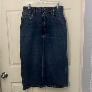 Dark Blue Denim Skirt